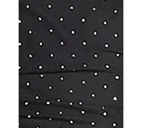 Katia Rae Juniors' Studded Asymmetrical-Hem Dress