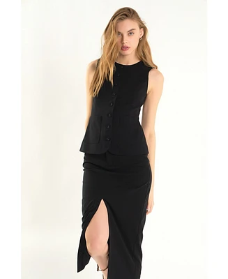 endless rose Women's Linen Long Top
