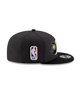 New Era Men's Charcoal/Black Indiana Pacers 2025 Nba Eastern Conference Champions Locker Room 9FIFTY Snapback Hat