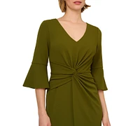 Adrianna Papell Women's 3/4-Sleeve Sheath Dress