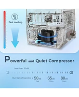 Cowsar Car Refrigerator 12 Volt Mini Fridge 32 Quart 35L Portable Freezer Electric Cooler Intelligent Control Panel -4