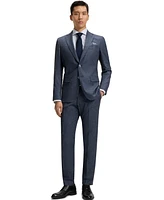 Boss by Hugo Men's Patterned Stretch Slim-Fit Pants