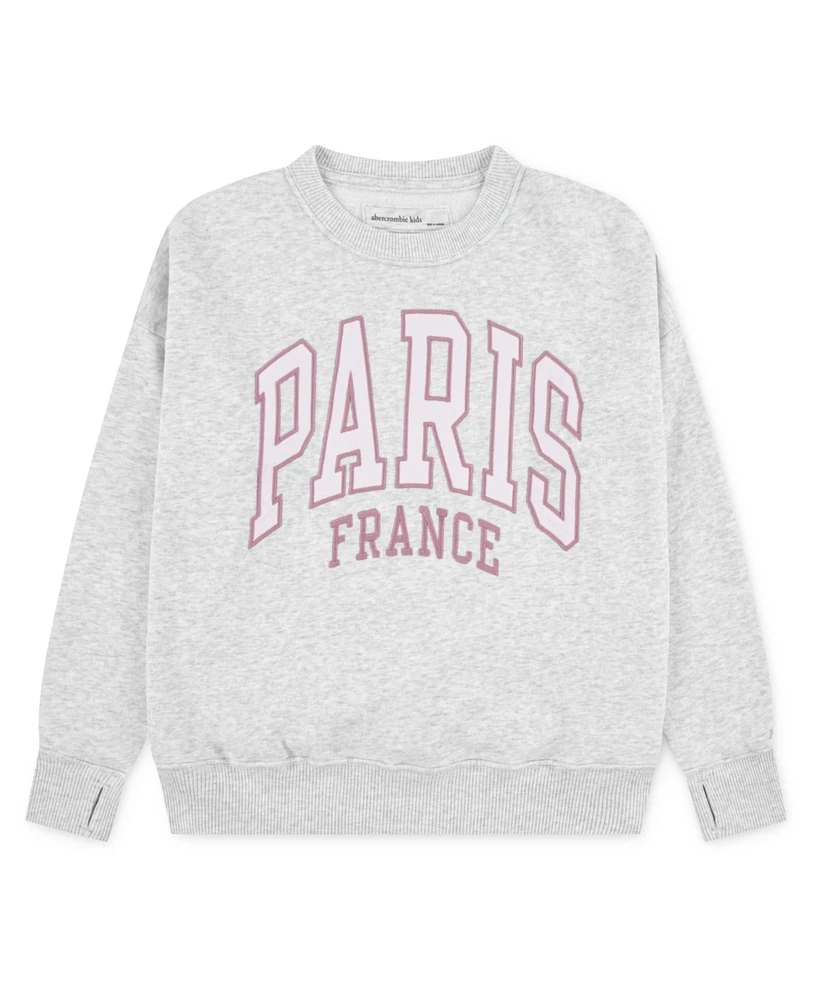 abercrombie kids Girls I Heart Paris Crewneck Sweatshirt