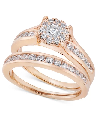 Diamond Bridal Channel Set (1 ct. t.w.) 14k White, Yellow or Rose Gold