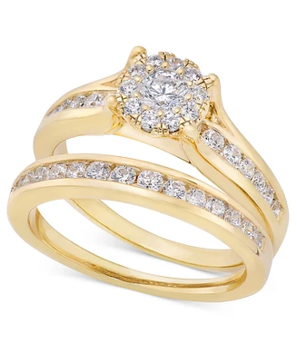 Diamond Bridal Channel Set (1 ct. t.w.) 14k White, Yellow or Rose Gold