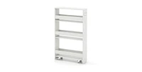 Rolling Kitchen Slim Storage Cart Mobile Shelving Organizer with Handle
