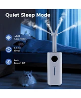 5.5Gal Humidifier for Large Room with 360° Nozzles and Wheels