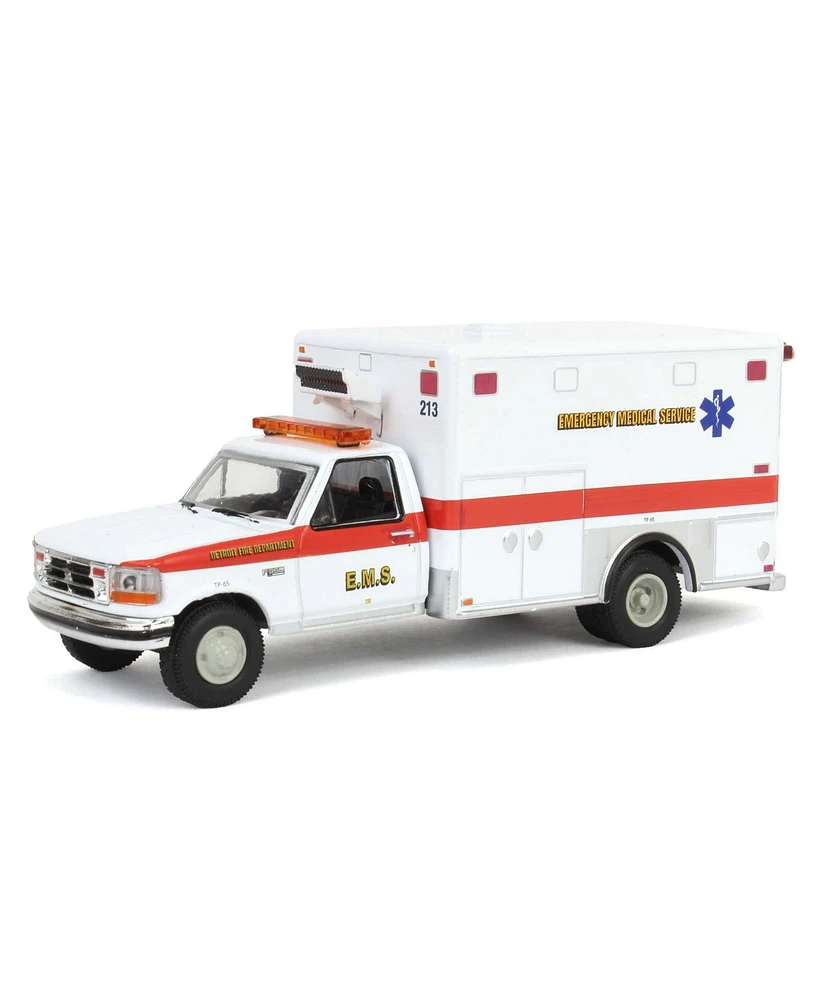 1/64 1995 F-350 Ambulance, Detroit First Dept. Ems, First Responders, 67068