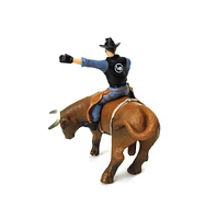 Little Buster Toys 1/16 Brown Bucking Bull & Rider