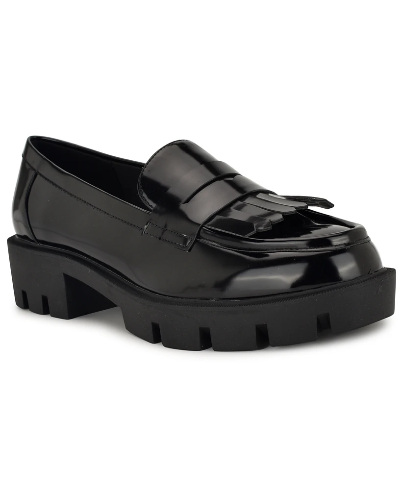 Nine West Women's Missa Lug Sole Penny Loafers