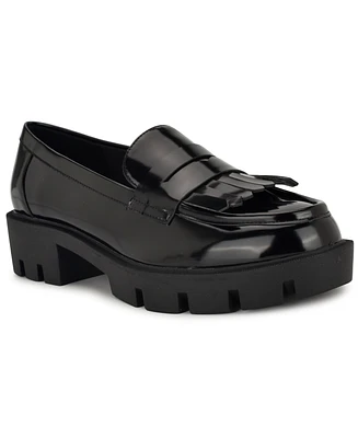 Nine West Women's Missa Lug Sole Penny Loafers