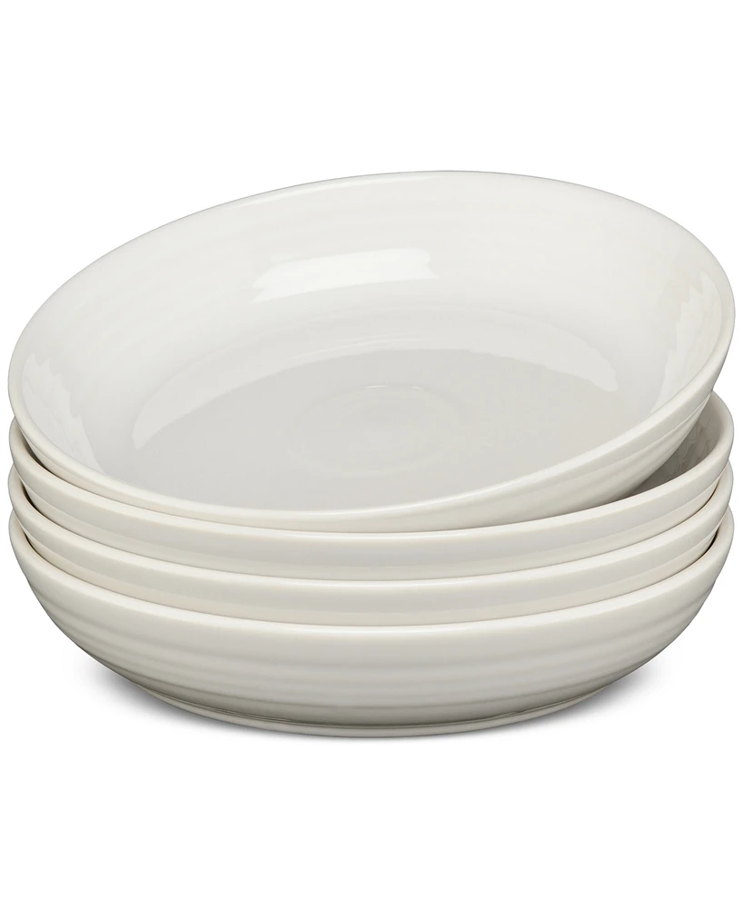 Fiesta White Coupe Luncheon Bowls, Set of 4