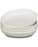 Fiesta White Coupe Luncheon Bowls, Set of 4