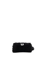 Pre-Owned Balenciaga Small Fluffy Hourglass Top Handle Bag Faux Fur