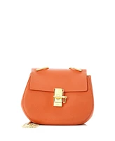 Pre-Owned Chloe Mini Drew Crossbody Bag Leather