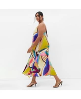 City Chic Plus Summer Print Maxi Dress