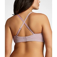Siella Women's Organic Cotton Lace Balconette Bra