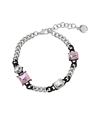 Steve Madden Punk Romance Stone Link Bracelet