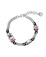 Steve Madden Punk Romance Stone Link Bracelet