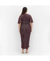 City Chic Plus Lily Sparkle Maxi Dress
