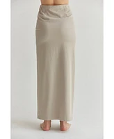 Crescent Women's Jayda Tencel Blend Maxi Skirt