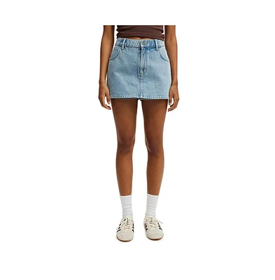Cotton On Women's Mini Denim Skort