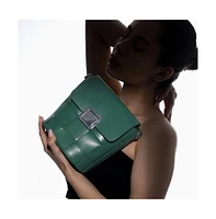 Women's The Basket Sling Bag - Emerald Green