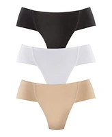 Lascana Women's 3 Pk Control Thongs