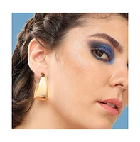 Sohi Women's Gold Minimal Hoop Earrings