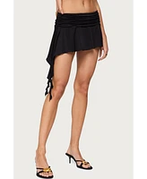 Edikted Women's Romee Asymmetric Ruffle Mini Skort