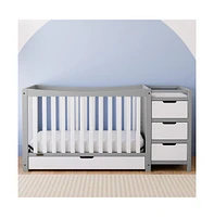 Graco Remi All-in-One Convertible Crib with Drawer and Changer (Pebble Gray)