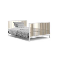 Graco Teddi 5-in-1 Convertible Crib with Drawer - White with Driftwood