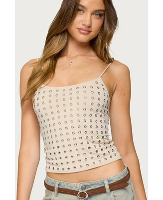 Edikted Women's Vallie Grommet Tank Top
