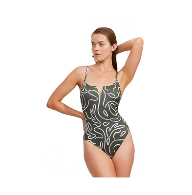 Luma Gottex Women's Artsy Chic V Wire One Piece