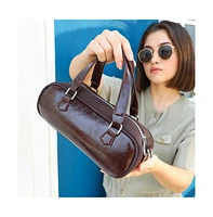 Women's The Small Retro Bowling Bag - Coffee Brown