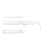T3 Switch Kit Curl Trio Professional Ionic Interchangeable Curling Iron with 3 CeramicClip & Wand Barrels for Curling and Waving