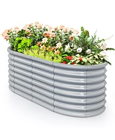 Raised Garden Bed with Open Base for Growing Vegetables