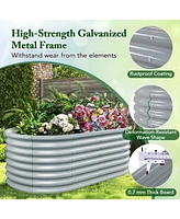 Raised Garden Bed with Open Base for Growing Vegetables