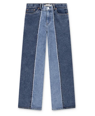 Levi's Big Girls High Rise Baggy Shade Blocked Jeans