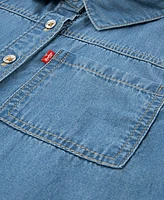 Levi's Big Girls Short Sleeve Denim Shirt