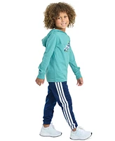 adidas Toddler & Little Boys Long-Sleeve Hooded Graphic T-Shirt Jogger Pants, 2 Piece Set