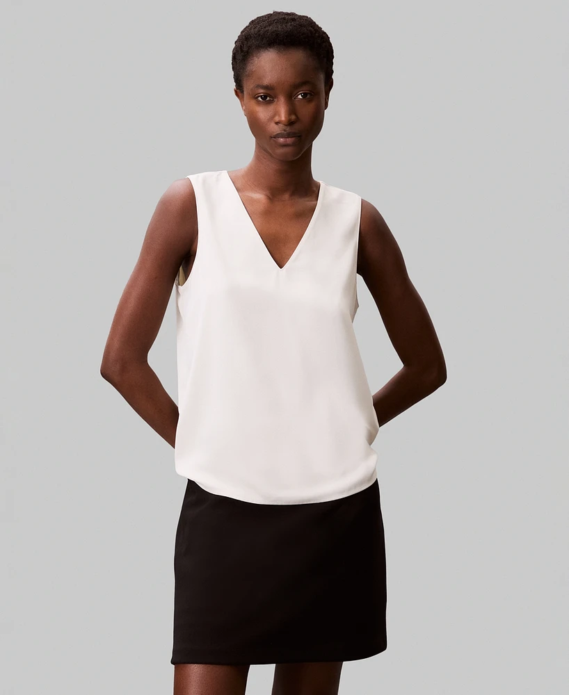 Calvin Klein Women's Sleeveless V-Neck Top