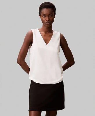 Calvin Klein Women's Sleeveless V-Neck Top