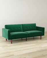 Gold Sparrow 84" Velvet Blake Convertible Sofa Bed, Created for Macy's