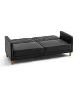 Gold Sparrow 77" Faux Leather Victoria Convertible Sofa Bed, Created for Macy's