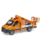 Bruder 1/16 Mercedes-Benz Sprinter Service Truck with Crane, Basket & Lights & Sounds 02679