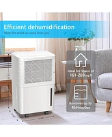 Cowsar Dehumidfier, 22 Pints/Day Auto Defrosting Low noise with Led display Timer Fit for Basements, Garage, Living Room, Bedroom, Office and Large Ro