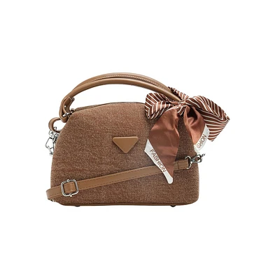 Women's The Denim-Curve Hand Bag - Peanut Brown