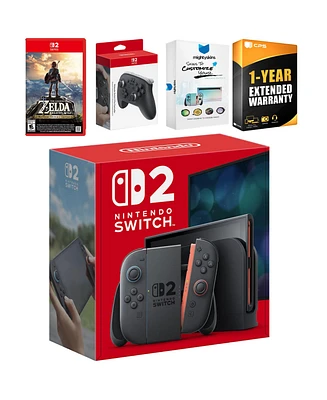Nintendo Switch 2 Console with Zelda Breath of the Wild, Pro Controller