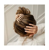 Extra Large Matte Claw Clip - Nude